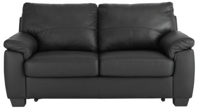 Home - Logan - 2 Seat Leather/Leather Eff - Sofa Bed - Black